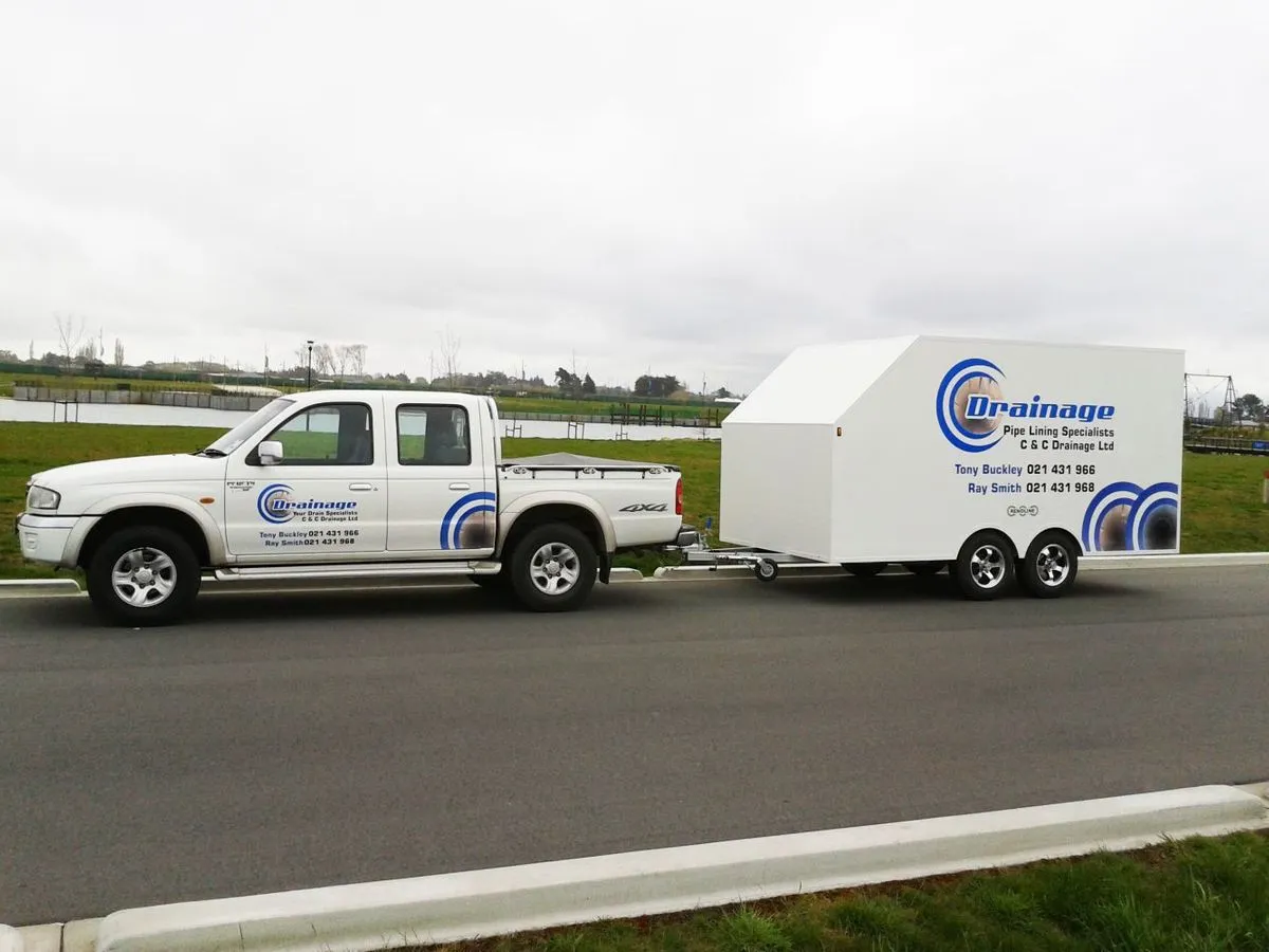 C&C Drainage service truck